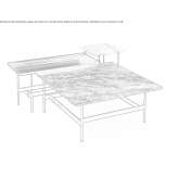 Stolik kawowy z blatem DV-GLASS® lub marmurowym Jursinci