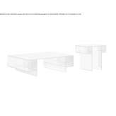 Crystal coffee table Budduso