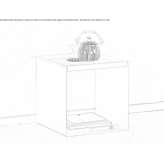 Side table with tray Nomain