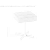 Square coffee table Azagra