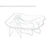 Glass coffee table Besne