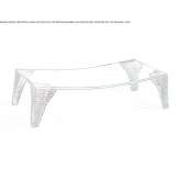 Rectangular glass coffee table Uscio
