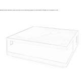 Low square coffee table with metal structure and marble top Loimaa