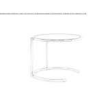 Round side table made of ceramics Umkirch