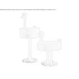 Niski, okrągły, drewniany stolik kawowy Sarsina