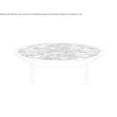 Rojo Levanto round marble coffee table Cruset