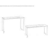 Marble console table/coffee table Cullen