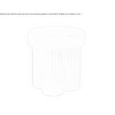 Okrągły stolik kawowy z cementu włóknistego Alderley