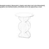 Round coffee table made of solid wood Woorim