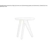 Round oak coffee table Strelci