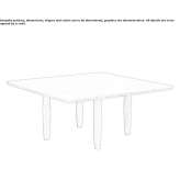 Low square coffee table made of oak wood Pefka