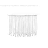 Service table with rope legs and round glass top Svaloev