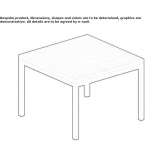 A low, wooden coffee table Arceto