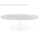 Oval aluminum coffee table Garessio