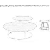 Round wooden coffee table for the living room Blomberg