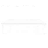 Square coffee table made of glass and steel Reznos