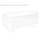 Lacquered rectangular coffee table made of MDF with storage space Jakovlje