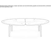 Low marble coffee table Lilbourn