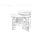 Round marble coffee table Maureni