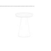 Round metal coffee table Anoka