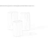 Low round coffee table for the living room Carasova