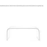 Rectangular coffee table made of float glass Granadas