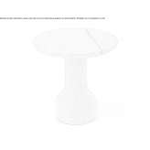 Round limestone coffee table Herend
