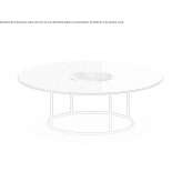Round metal coffee table Ocurio