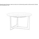 Round marble coffee table Burlats