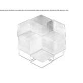 Hexagonal walnut coffee table Goetzis