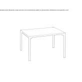 Square coffee table Eunice