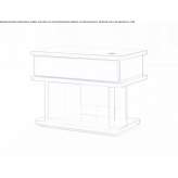 HDF coffee table/bedside table Lozza
