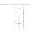 Folding round wooden coffee table Budzyn