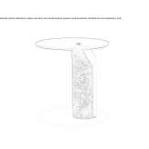 Tall side table Krumvir