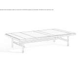 Rectangular coffee table with a marble top Burlats