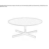 Round wooden coffee table Burlats