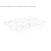 Low rectangular coffee table made of marble Napradea