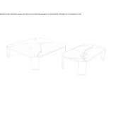 Rectangular marble coffee table Butzbach