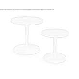 Round coffee table made of solid wood Divaca