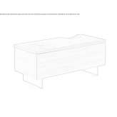 Rectangular wooden coffee table with storage space Bagues