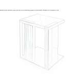 Tall ebony side table Blanzat