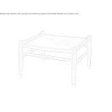 Low rectangular coffee table Spicer