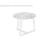 Round marble coffee table Robinson