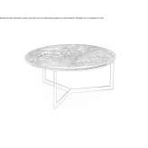 Round marble coffee table Alkmaar