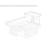 Rectangular wooden coffee table for the living room Mennecy