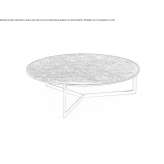 Round marble coffee table Fazana