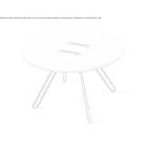Low round side table Aiken