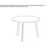 Round wooden coffee table Yorklyn