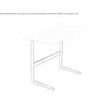Rectangular marble coffee table Ruffre