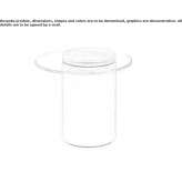Glass side table Kriz